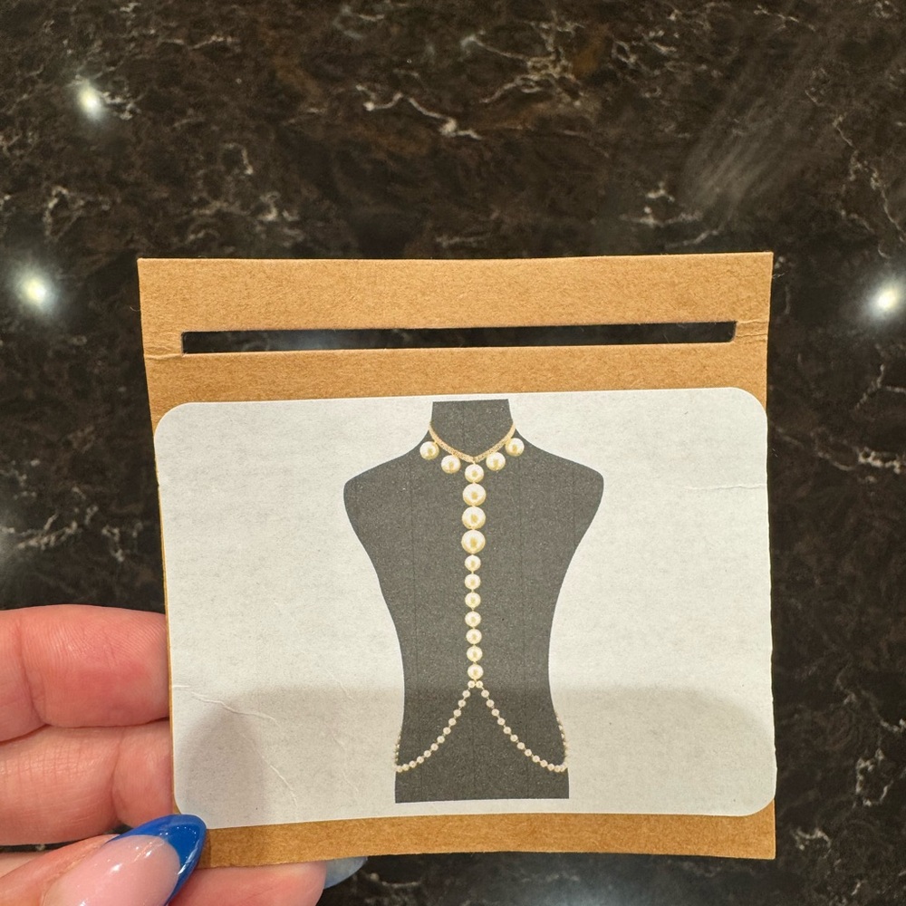 Luxurious Gold Pearl Necklace Set